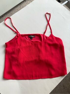 Spaghetti Strap Cami by Express, Red, XS
